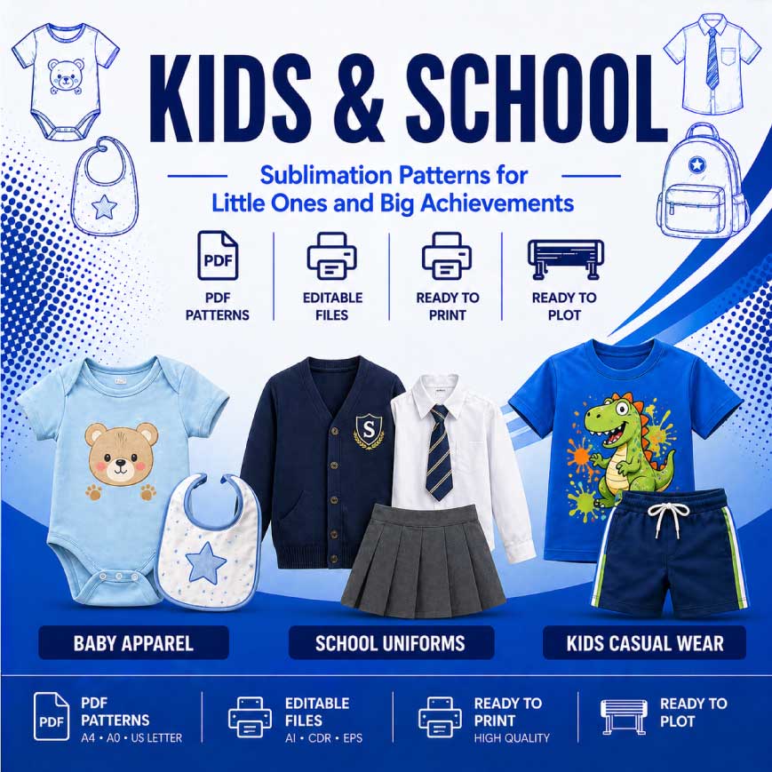 KIDS-&-SCHOOL Swimwear category-sewing-patterns